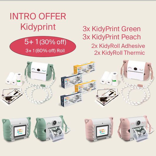 Kidyprint Intro 5 + 1 Demo 30% Off ( 3+1 80% Kidyroll)
