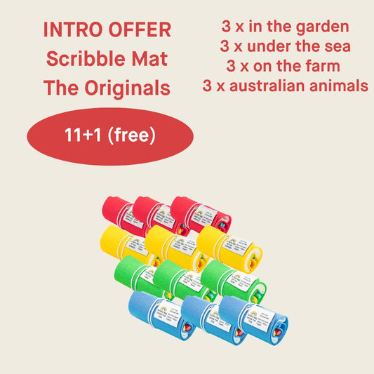 Scribble Mat 'The Originals' Starter Pack 11+1 (free)