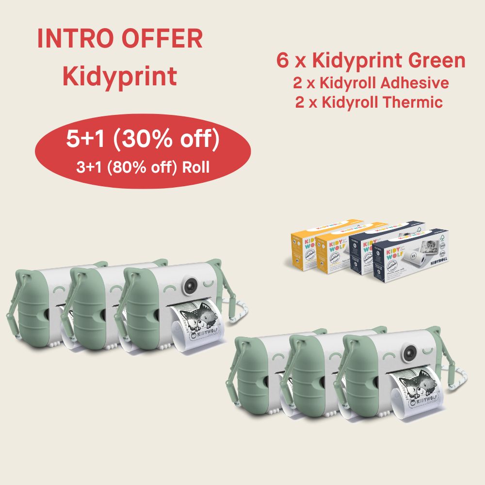 Kidyprint Intro 5 + 1 Demo 30% Off ( 3+1 80% Kidyroll)