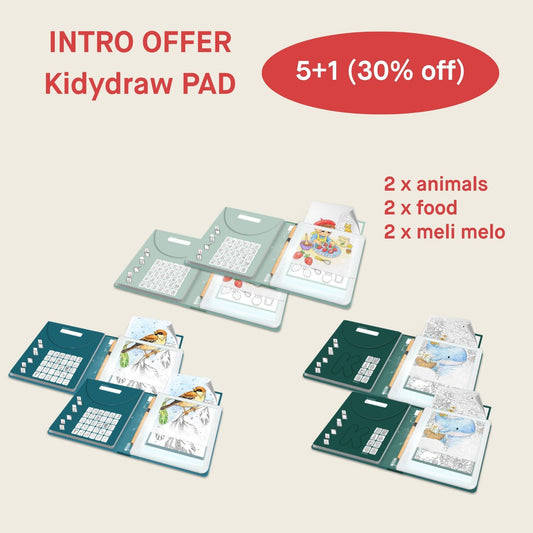 KidyDraw PAD Starter Pack 5+1 (Demo 30% off)
