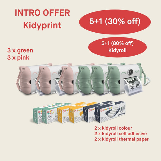 KidyPrint Starter Pack 5 + 1 (Demo 30% Off) + (Kidyroll 5+1 (Demo 80% off))