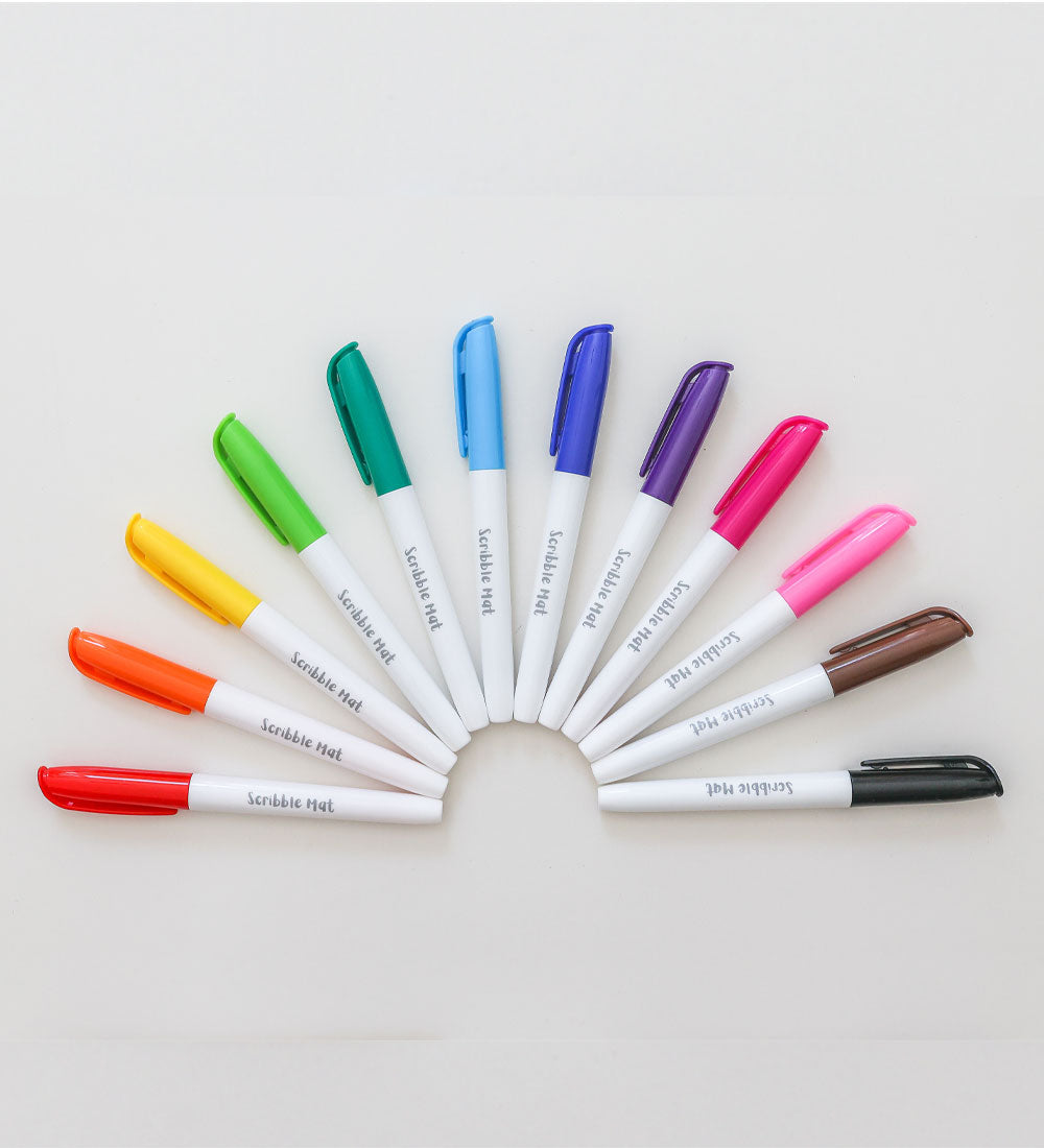 12 pens (dry-erase)
